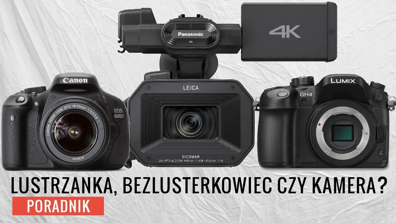 Lustrzanka czy kamera do filmowania - co wybrać, aby uniknąć błędów?